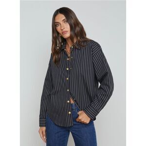 L'Agence Ripley Stripe Oversized Shirt XS NWT
